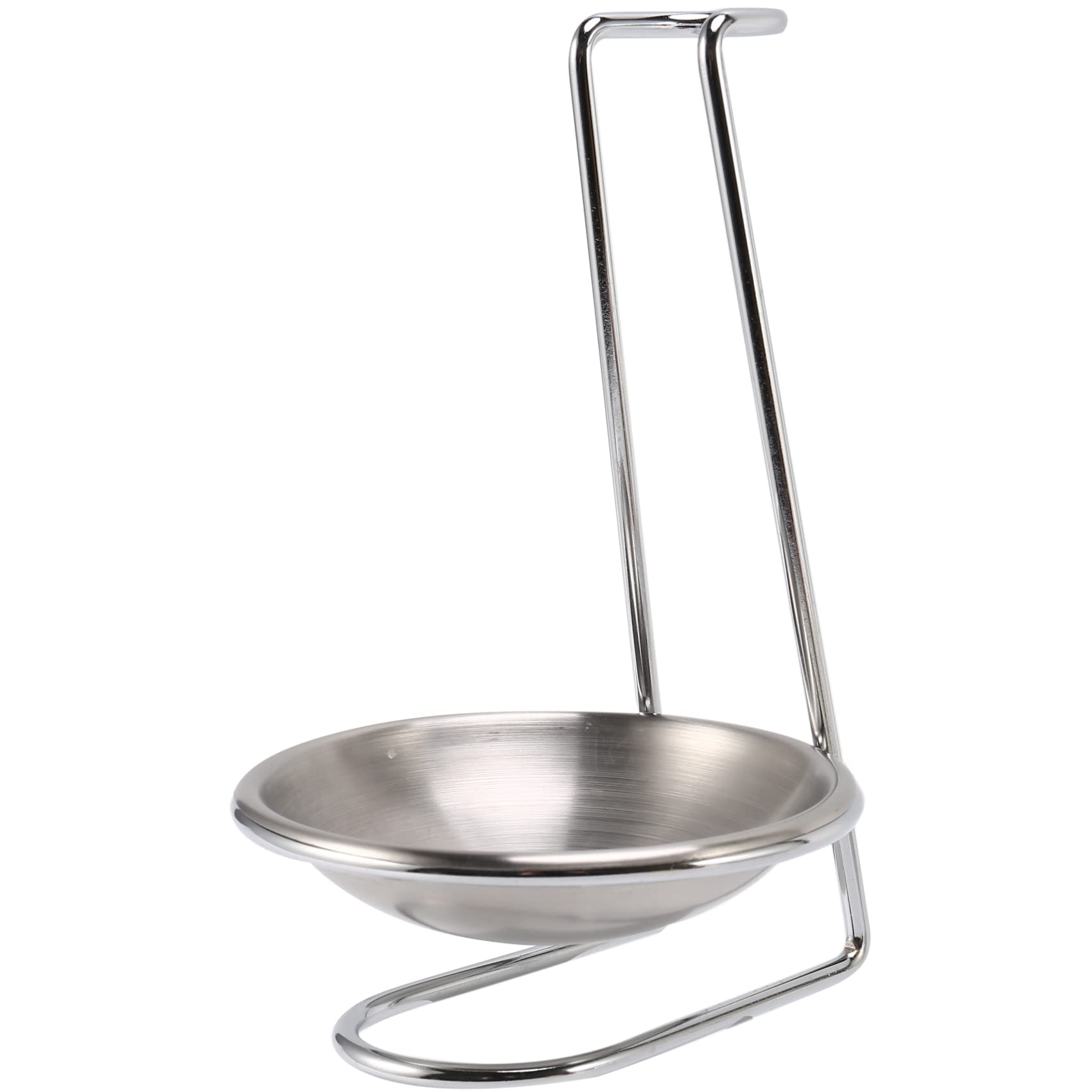 Ksrnsne Stainless Steel Spoon Rest Holder,Long Handle Vertical Saving Soup Ladles Holders Ladle Rest Soup Ladle Holder