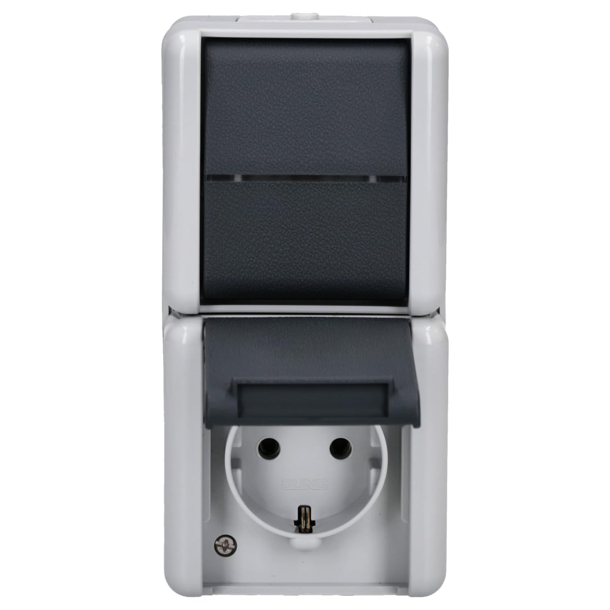 Jung 876 W SCHUKO PLUG SOCKET WITH SWITCH