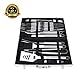 BBQ Tool Set, 24-Piece Stainless Steel Barbecue Grill Set, Sturdy Grill Tool Set in Portable Aluminum Carrying Case(24-Piece)