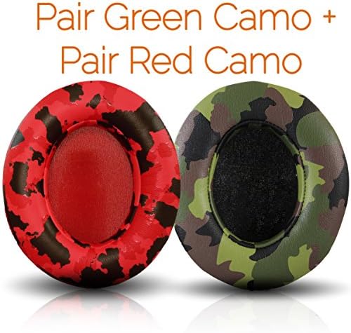 Beats Replacement Ear Pads By Wicked Cushions - Compatible with Studio 2.0 Wired / Wireless AND Studio 3 Over Ear Headphones by Dr. Dre ONLY ( DOES NOT FIT SOLO ) (CAMO 2 PAIR)