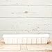 Novelty Poly-Pro Plastic Flower Box Planter, White, 30-Inch