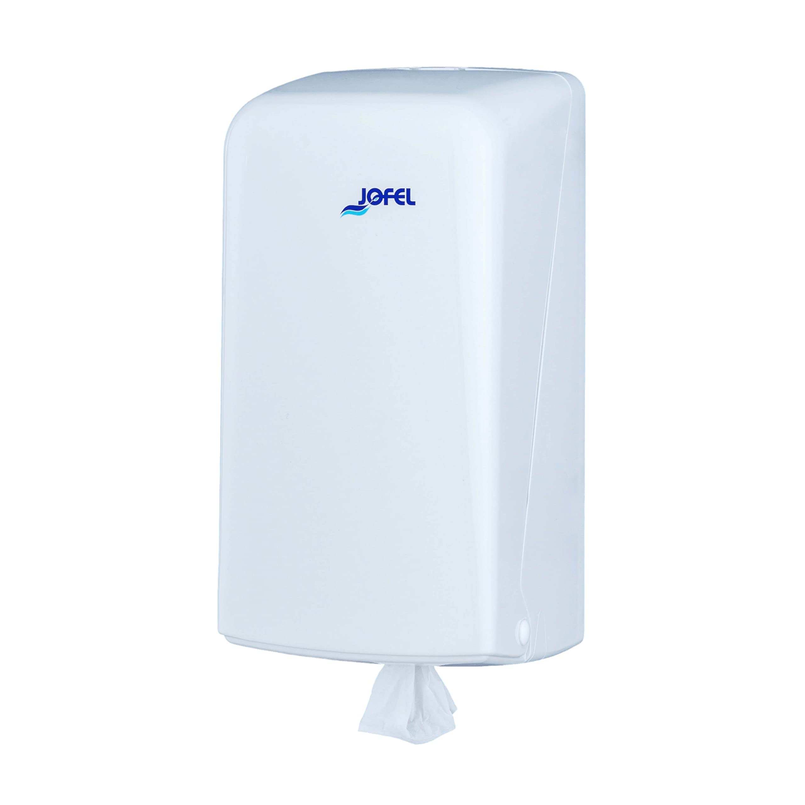 Hexotol AG32000 plastic hand towel dispenser - white 14 x 14 x 28.7 cm