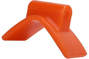 Boat Trailer Bow Stop 3inch Width 1/2in Mounting Hole 5.3inch V Span Boat Trailer Bow Stop V Block Rollers Guides (Orange)