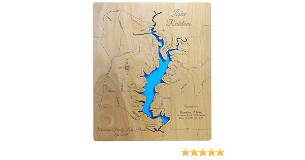 Amazon Com Lake Redstone Wisconsin Standout Wood Map Wall Hanging Handmade Products Amazon Com Lake Redstone Wisconsin Standout Wood Map Wall Hanging Handmade Products