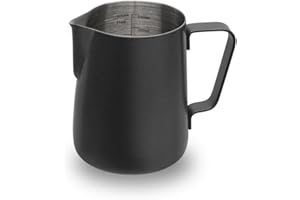 watchget Milk Frothing Pitcher 350ml/600ml/900ml/1500ml (12oz/20oz/32oz/52oz) - Stainless Steel Espresso Steaming Pitcher for