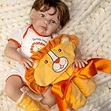 Paradise Galleries Silicone Reborn Baby Boy Doll Fiercely Loved, 20 inches, Weighted Body, 4-Piece Doll Set