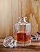 James Scott Whiskey Decanter with Stopper Lead-Free Crystal - Perfect for Engraving and Monogramming | Use for Liquor, Whiskey, Bourbon, Scotch, Brandy, Wine | 25 oz