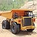 Fistone RC Dumper 6CH 2.4G Mine Truck Automatic Self-Discharging Games Toy Electronic Remote Controlled Vehicle With Alloy Cab LED Lights Engineering Machinery Car Model