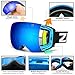 ZIONOR X4 Ski Goggles Magnetic Lens - Snowboard Goggles for Men Women Adult - Snow Goggles Anti-fog UV Protection