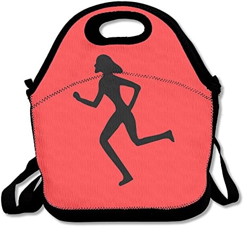 Personalized Run Fashion Lunch Tote Bags Black,One Size