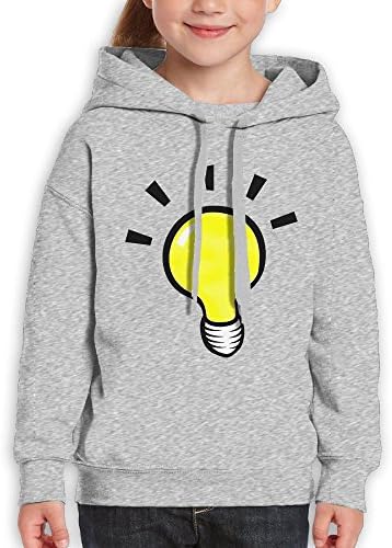 Unisex Casual Custom Fashion Hoodies, Lightbulb Flash Bulb Light On Fashion Youth Sweater Large