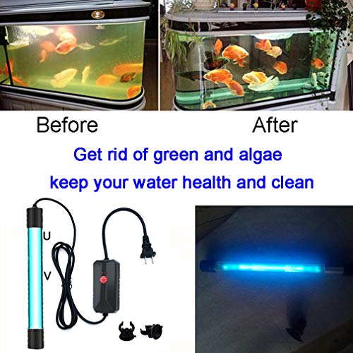 13W UVC Timer Aquarium UV Clean Light Algae Clear Green Bloom Clean