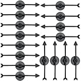 Kuqqi 4-inch Black Arrow Game Spinners Board Game Spinner, Pack of 24