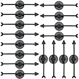 Kuqqi 4-inch Black Arrow Game Spinners Board Game Spinner, Pack of 24