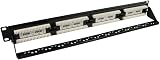 World of Data 24 Port CAT5e 1U Rack Mount Patch Panel Cat3 Cat5 Compatible view 2