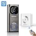 Wi-fi Video Doorbell Video Intercom, Alfawise Wireless Doorbell 720p HD 2.4Ghz wifi Security NVR Camera with Motion Detection, Night Vision Function, IP65 Weatherpoof, App Control for IOS and Android