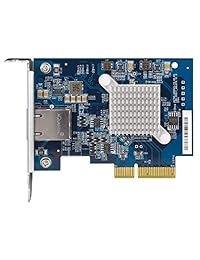 QNAP qxg 10g1t Single port (GBase T) 10 GbE Red Tarjeta de expansión, PCIe Gen3 X 4, perfil bajo soporte precargado, plana y de perfil bajo Soportes de Full height están incluidos