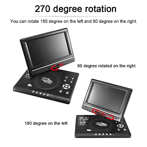 Docooler-9-inch-Swivel-Screen-DVD-CD-MP3-Player-USBSD-Card-Reader-with-Car-charger-and-Gamepad-for-Gamepad-TV-US-Plug-RD-998