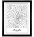 Atlanta Poster Map of Atlanta Map City Map Posters Modern Map Art City Prints Atlanta Art Minimal Print Atlanta Georgia City Poster City Map Wall Art Minimalist Posters 8x10