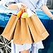 Paper Bags with Handles Bulk [400 Bags] 6.25x3.5x8. Ideal for Shopping, Packaging, Retail, Party, Craft, Gifts, Wedding, Recycled, Business, Goody and Merchandise Bag (Brown)