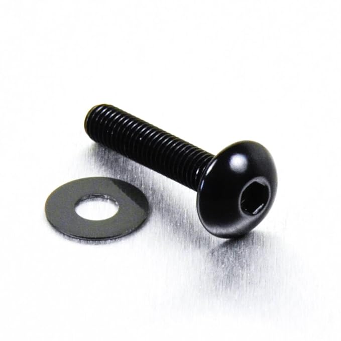 Aluminium Dome Head Bolt M5 x (0.8mm) x 20mm Black Amazon.co.uk Car