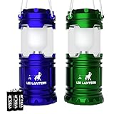 MalloMe LED Camping Lantern Flashlights For Backpacking & Camping Equipment Lights - Best Gift Ideas (6 AA Batteries Included)