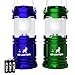 MalloMe LED Camping Lantern Flashlights For Backpacking & Camping Equipment Lights - Best Gift Ideas (6 AA Batteries Included)