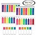 Selizo 840 Pcs Page Flags Markers Sticky Tabs with Assorted Neon Colors