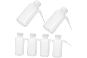 VILLFUL 6pcs 250ml Laboratory Wash Bottles Semi- Pe Squeeze Bottles with Screw Cap down Spout for Chemical Reagent Dispensing