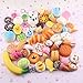 Squishies Toys For Kids 30 Pcs With Cute BONUS Stickers – Soft Colorful Squeezable, Fun,Educational – For Party Favors, Birthdays, Fine Motor Skills, Hand To Eye Coordination,School, Collecting & More