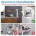 Jekoo Adhesive Hooks, Hooks for Hanging Wall Hanger Towel Hooks Heavy Duty Ideal for Bathroom Shower Kitchen Home Door Closet Cabinet Stainless Steel - 4Packs