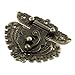 Uxcell a15060800ux0260 81mmx74.5 mm Vintage Style Box Suitcase Lock Hook Latch Bronze Tone