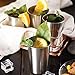 Stainless Steel Cups 6oz (Set of 4) for Kids – Healthy Metal Drinking Glasses - Premium Stackable & Shatterproof - BPA Free, Travel, Lightweight, Unbreakable, Portable