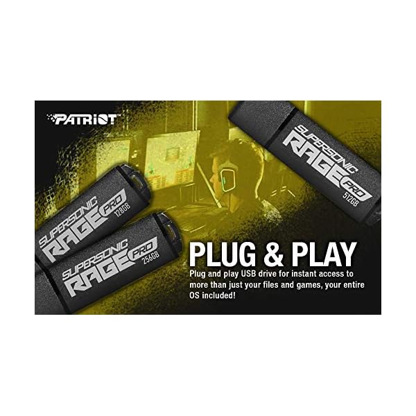 Patriot Supersonic Rage Pro USB 3.2 Gen 1 High-Performance 512GB USB Stick – Bild 3