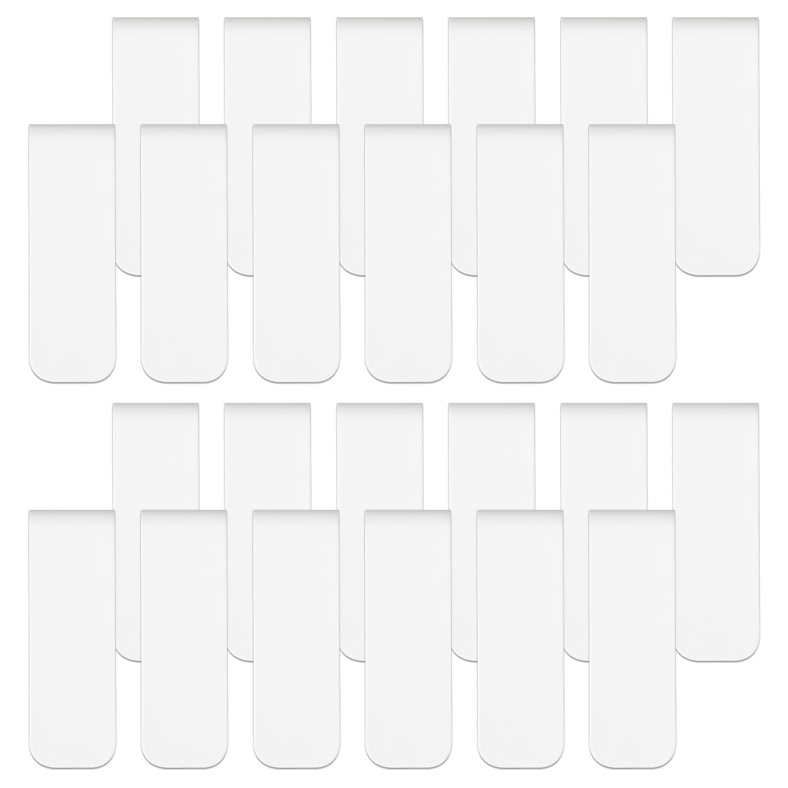 Photo 1 of 48 Pieces Magnetic Bookmark Sublimation Bookmarks Blank Book Marker Magnetic Page Clips for Kids Students Teachers School Home Office Reading Supplies Book Lovers Gifts
