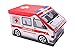Clever Creations Kids Collapsible Storage Organizer and Ottoman, Perfect Vehicle Themed Toy Chest for Storing Books, Shoes, Games and More, Ambulance