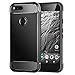 JETech Case Google Pixel, Protective Cover with Shock-Absorption and Carbon Fiber Design, Black