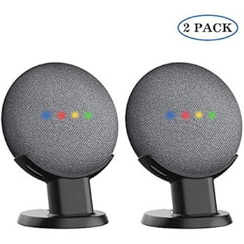 SPORTLINK Pedestal for Nest Mini (2nd Gen) and Google Home Mini (1st Generation) Improves Sound Visibility and Appearance - A Must Have Mount Holder Stand for Nest Mini (2nd Gen)/ Home Mini (2 Pack)