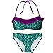 Fin Fun Mermaid Women's Scale Bandeau Bikini Swimsuit Set – Mermaidens Swimwear