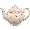 Gracie China by Coastline Imports FD480-1 Gracie China Porcelain 3 Cup Tea Pot, Pink Petite Fleur