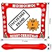 Christmas Inflatable Frame and Photo Booth Props – NO DIY Required Attached to The Stick – Fun Holiday Party Decorations for All Family – Great Theme Party Kit (Christmas Props)