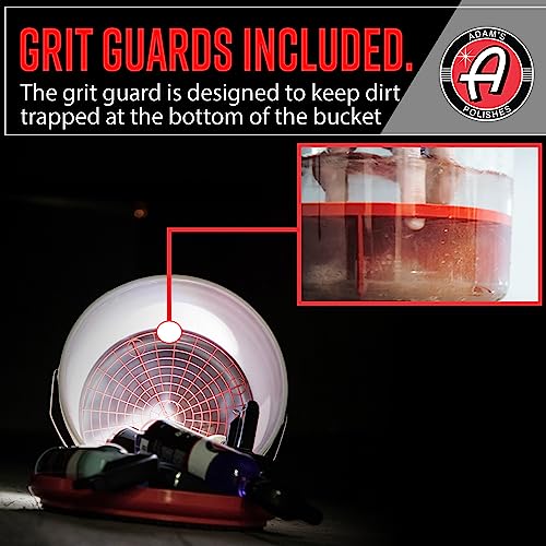 Adam's Polishes Car Wash Bucket (5 Gallon Bucket + Grit Guard + Gamma