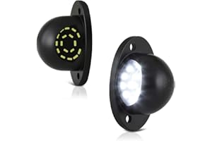 VIPMOTOZ Full LED License Plate Light For 1994-2001 Compatible with Dodge RAM 1500 2500 3500 Pickup Truck, 6000K Diamond White, 2-Pieces Set Tag Lamp Assembly Replacement