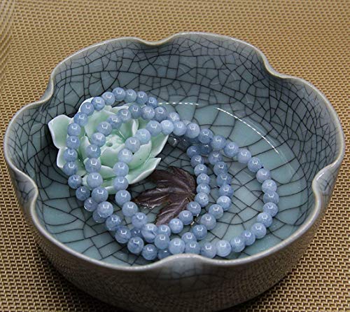 3 Natural+Aquamarine+Gemstone+Stretch+Bracelet