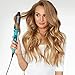 Ovonni Curling Iron Brush, Dual Voltage 1 Inch Ceramic Tourmaline Ionic Hot Curler Brush, Professional Instant Heat Up Temperature Controls Heated Brush Styler for Long Hair with Traveling Bag (Blue)