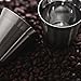 Espresso Cups 80mL - 2 x Double Wall Stainless Steel Espresso Cup by Zurich. Vacuum insulated. 80ml ( 2.7-oz ) alternative for DeLonghi, Bodum and Nespresso Cups. (Silver)