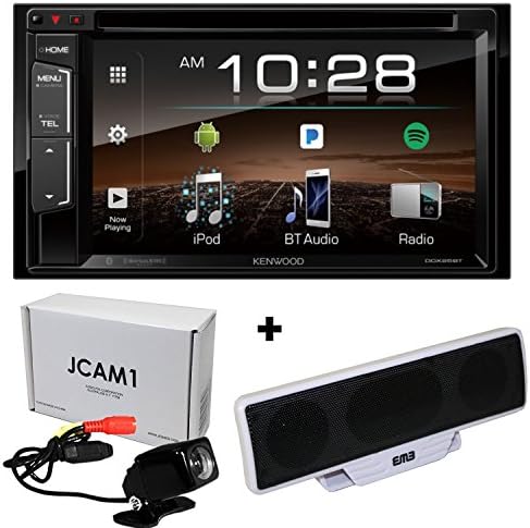 Kenwood DDX25BT 6.2-Inch Double DIN In-Dash Car Receiver with Bluetooth (2018 Model + JCAM1)