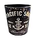 KiaoTime Vintage Rustic Decorative Anchor Design Waste Paper Basket for Bedroom, Kitchen, Bathroom, Office or Studio Trash Can Garbage Wastebasket Rubbish Bin, Black Color
