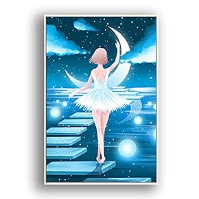 Framed Canvas Wall Art for Living Room, Bedroom Flow in The Dream Canvas Prints for Modern Home Decoration Ready to Hang - 16"x24" inches