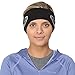 TrailHeads Womens Ponytail Headband - Moisture Wicking Hair Headband for Running, Winter, Workout - Athletic Headband Women - Black/Reflective Silver
